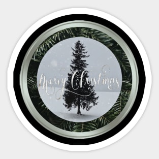 Christmas tree Xmas decorations Xmas ideas Merry Christmas Sticker